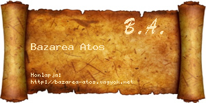 Bazarea Atos névjegykártya